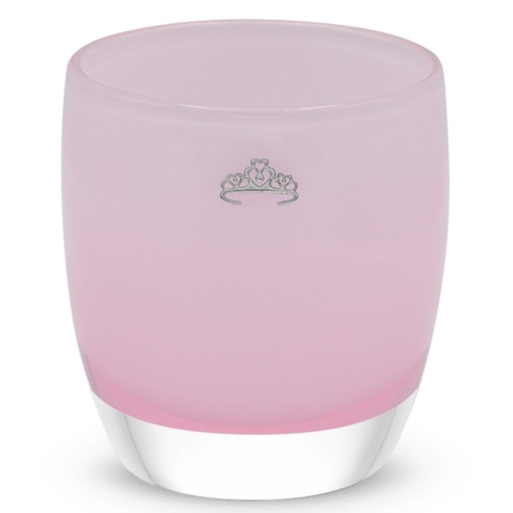 You Deserve a Crown! Glassybaby "Glass Slipper" Votive Holder with Silver Crown